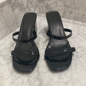 RAYE Strappy black block heel